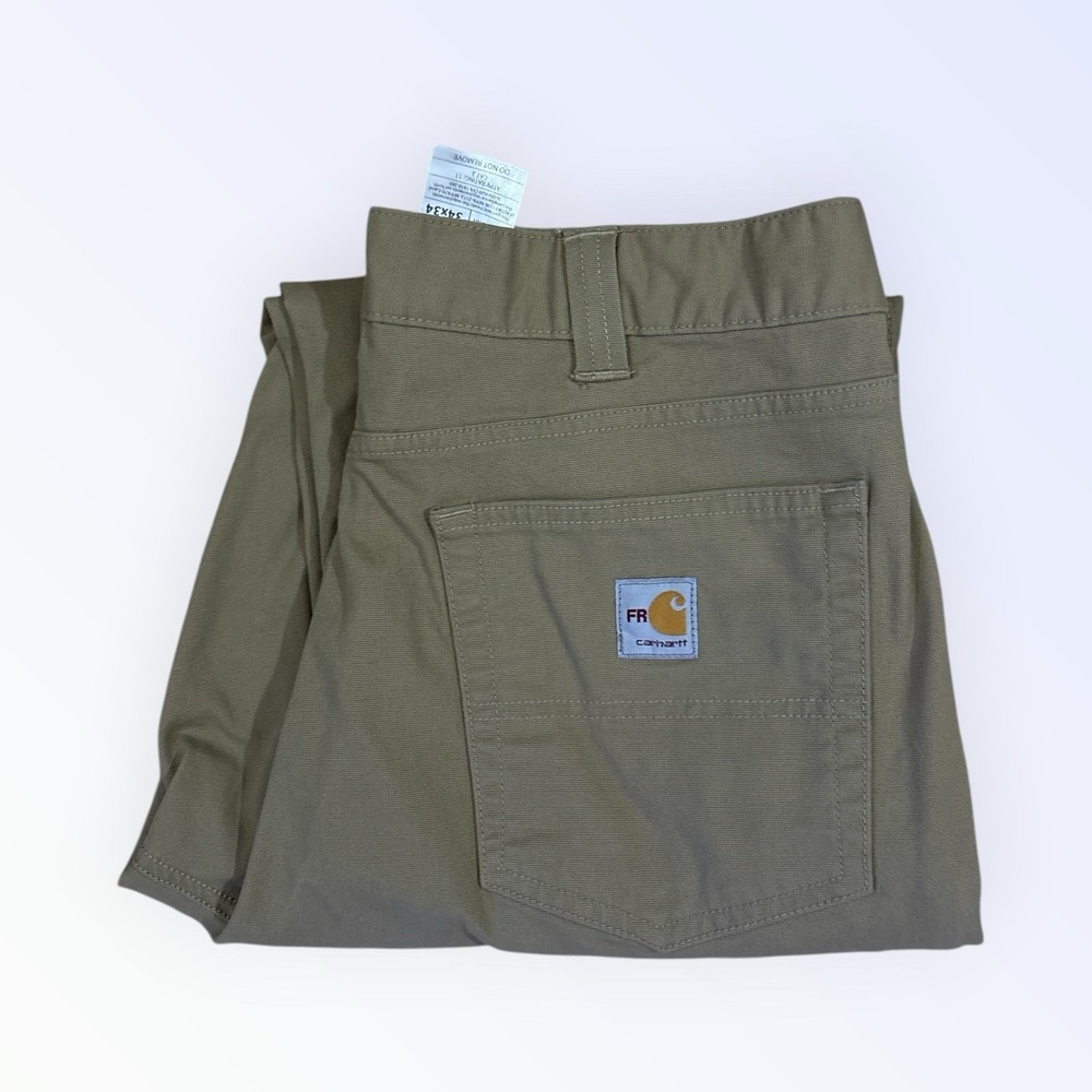 Carhartt FR Canvas Cargo‎ Pants 33x32 NFP Cat 2 104204-DKH
